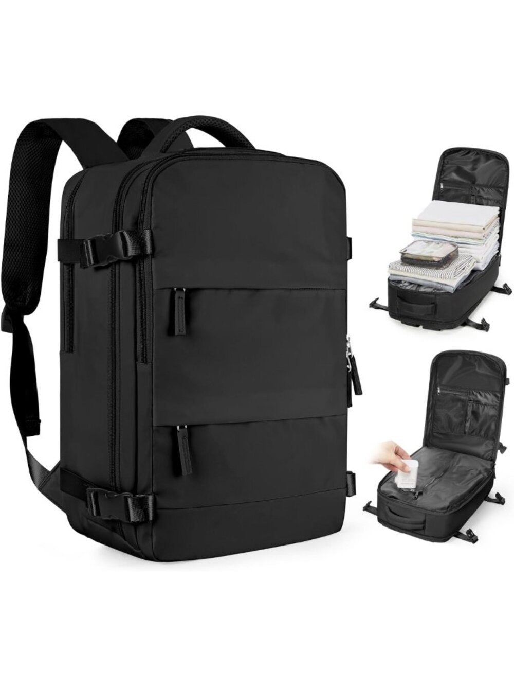 Vacuum Backpack for Travel with Pump | Compression Carry-On Luggage System